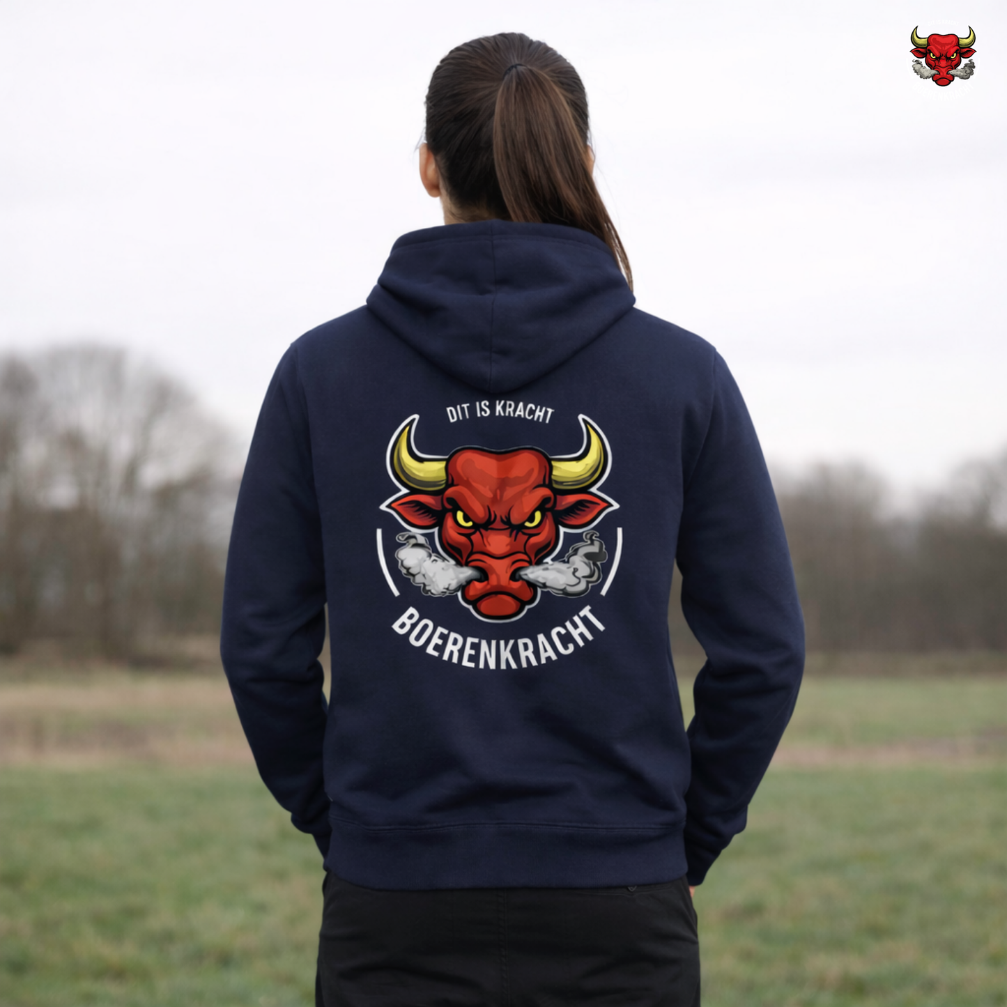 Hoodie met Capuchon - Navy Edition