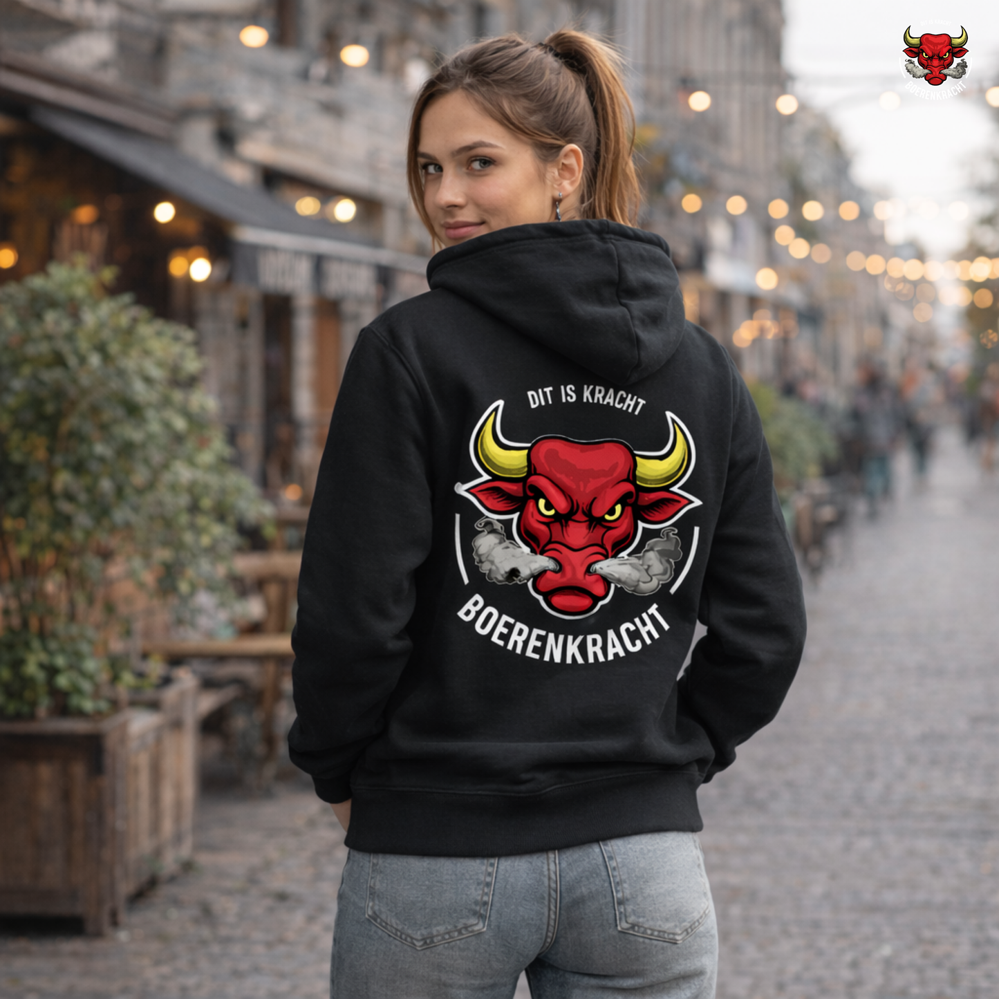 Hoodie met Capuchon - Black Edition