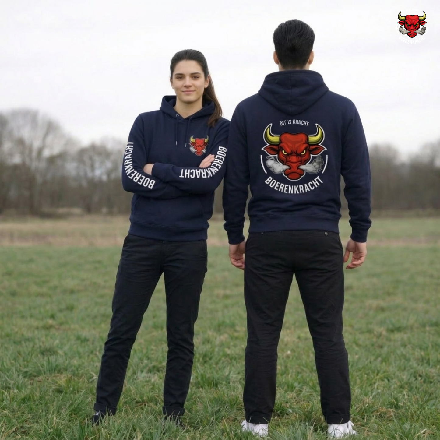 Hoodie met Capuchon - Navy Edition